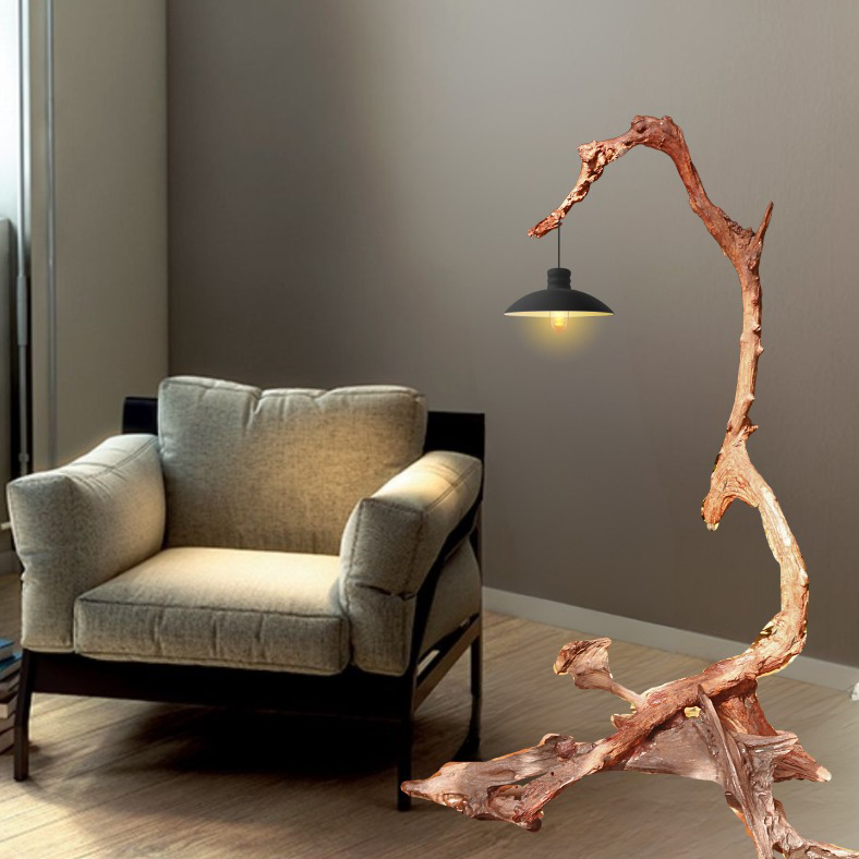 Trụ Đèn Decor Gỗ Lũa NKD01 Trụ Đèn Decor Gỗ Lũa NKD01
