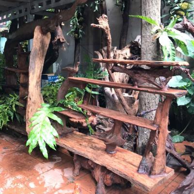 Kệ gỗ lũa decor NKD01